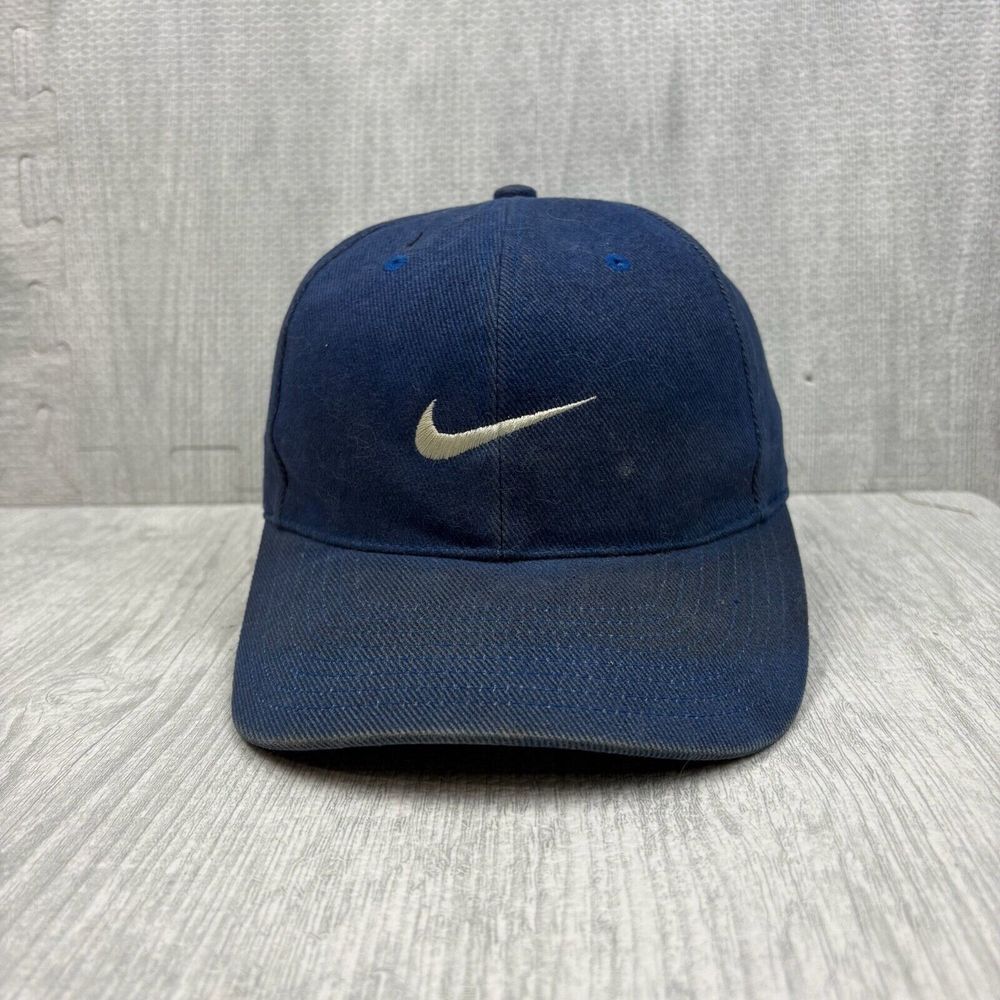 Vintage Nike Sportswear Hat‎ Cap Snapback Canvas Embroidered Logo Small Swoosh